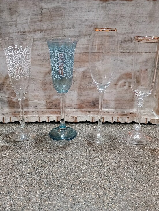 Other - Four Miscellaneous Champagne Glasses